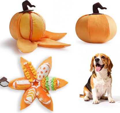 Pumpkin Dog Enrichment Toy