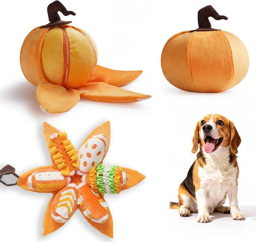 Pumpkin Dog Enrichment Toy