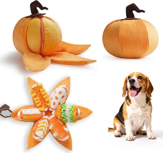 Pumpkin Dog Enrichment Toy