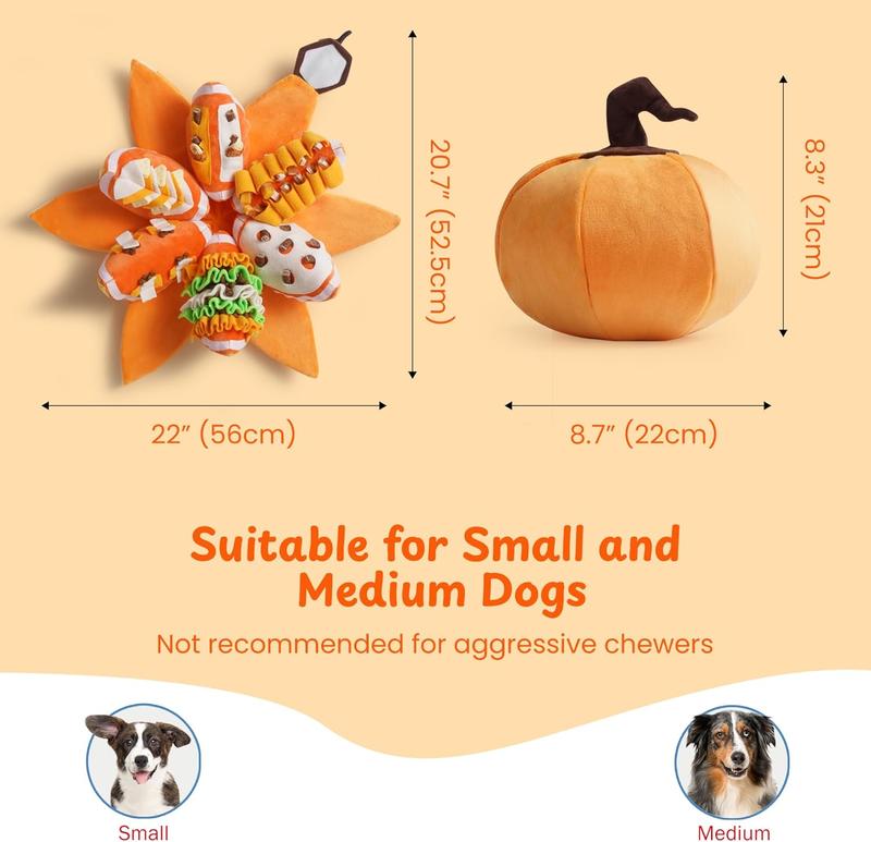 Pumpkin Dog Enrichment Toy