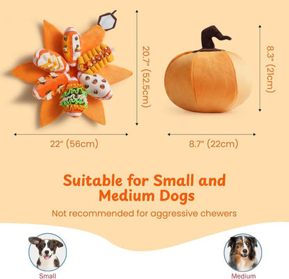Pumpkin Dog Enrichment Toy